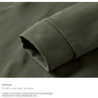 Sweatshirt Male Street Wear Y2K Clothes Mens Long Sleeve Stand Collar Quarter Zip Lightweight Autumn Breathable Athletic Fashion